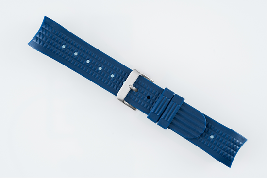 Blue Custom Curved Waffle Strap (SKX007, SRPD "5KX", SSK GMT)