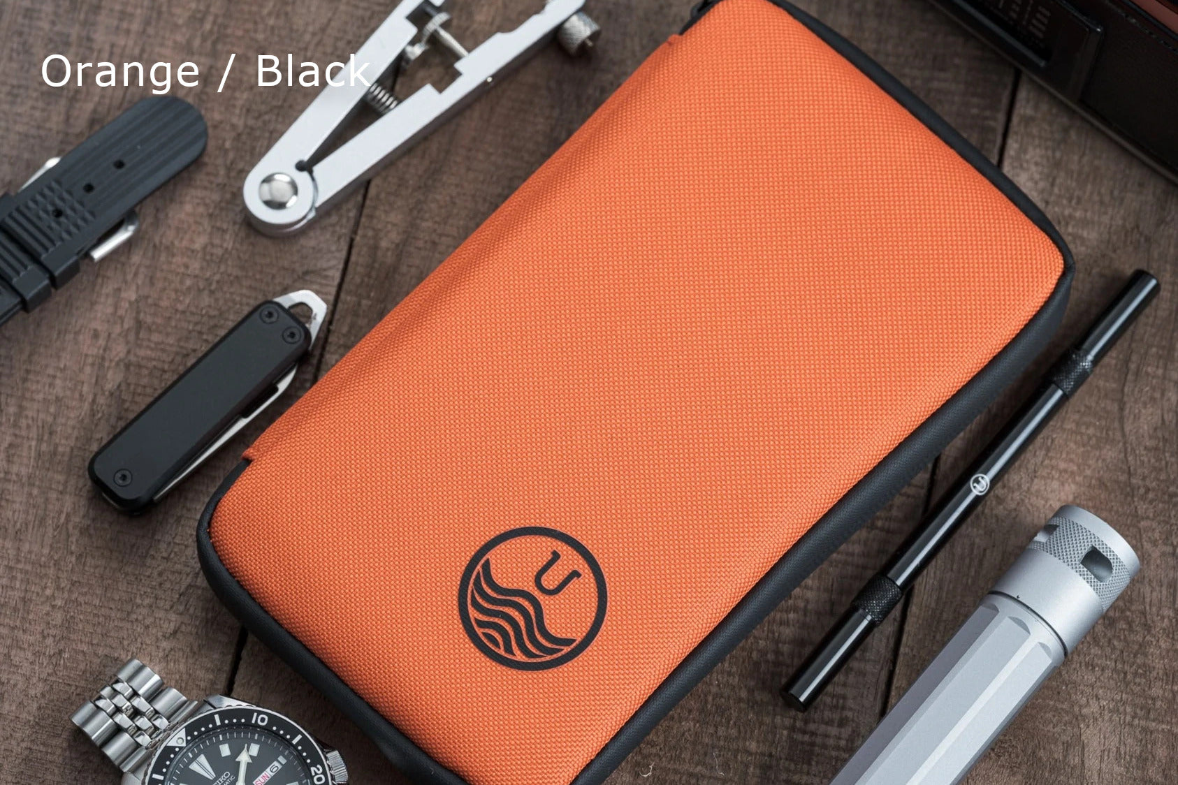 Small Orange EDC Travel Case